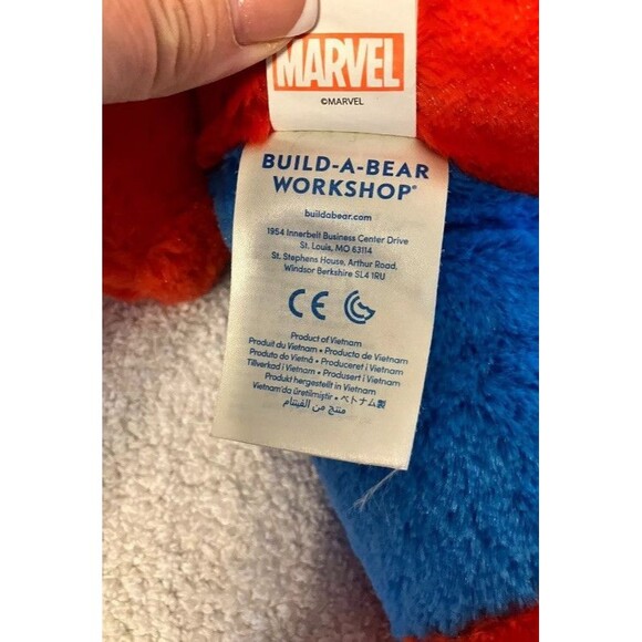 Lot Of Build A Bear Teddy Bears - BAB - Pink, Captain America And Black Bear - Picture 6 of 15